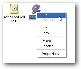 CCleaner - Scheduled task Wizzard